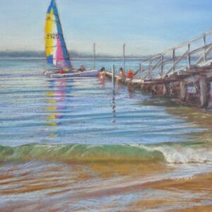 Afternoon by the Pier by Linda Finch