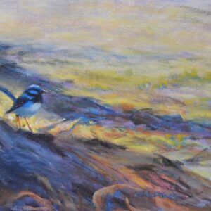 Little Blue Wren by Linda Finch